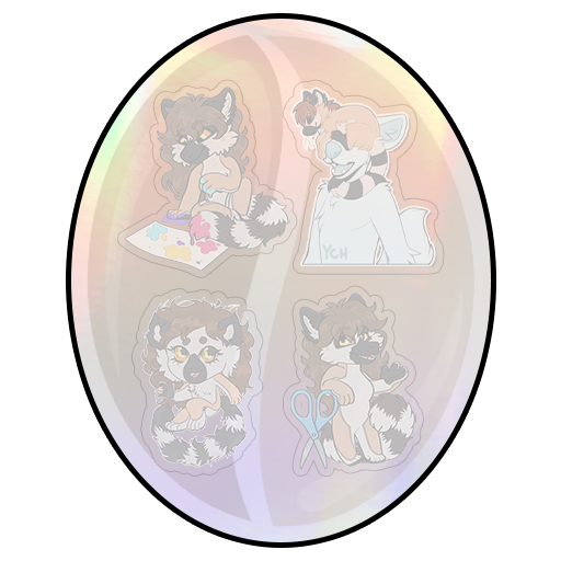 Holographic sticker sheets